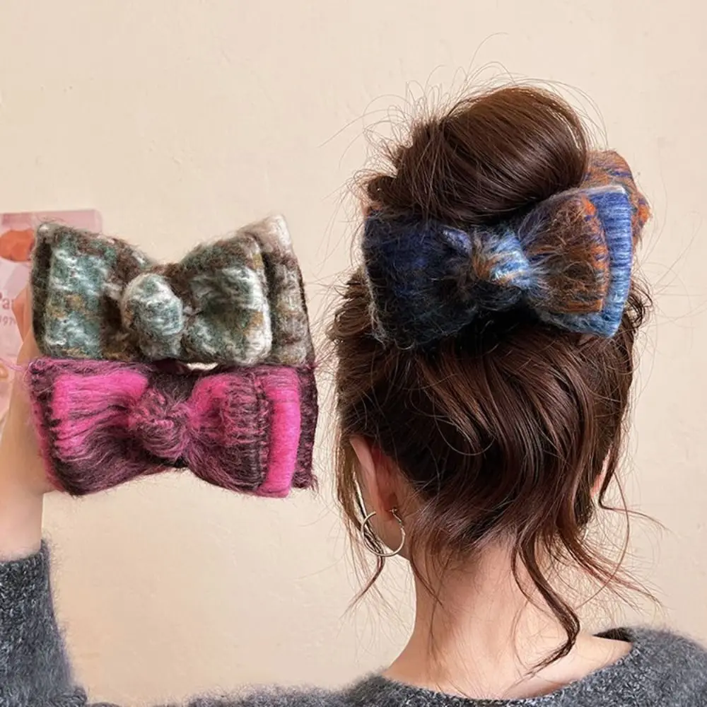 

Hairgrips Sweet Fabric Bowknot Hair Claws Korean Style Creative Lady Shark Clip Fashion Headdress Women Hair Clips Autumn Winter