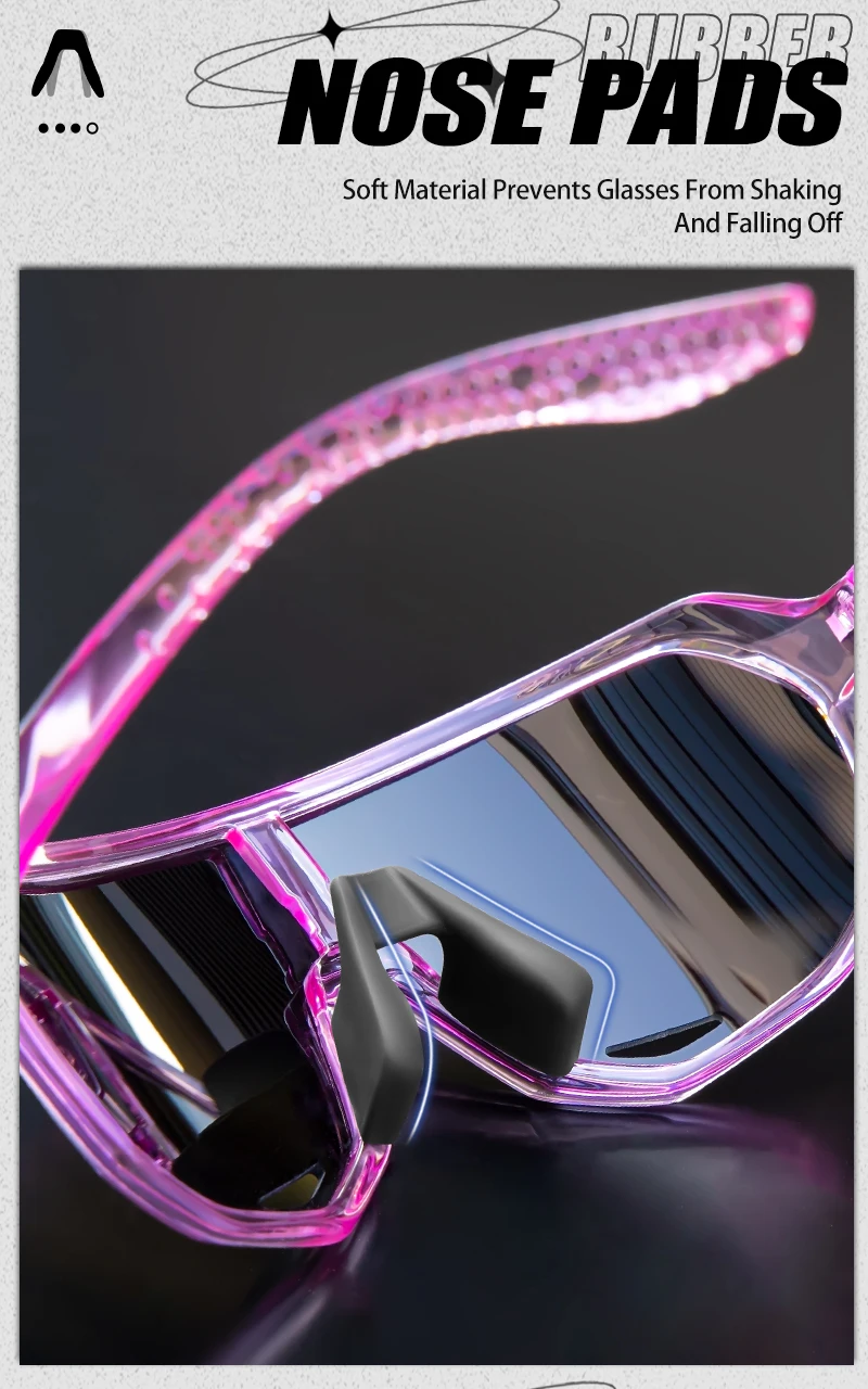 SCVCN Sportbrille UV400 Radsport-Sonnenbrille für Herren und Damen Modische Shades MTB Mountainbike Rennrad 2026 Eyewear Schutzbrille – Detail 6