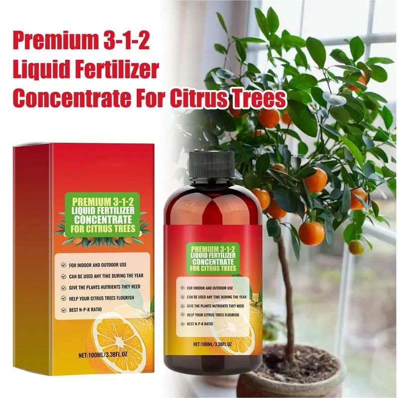 

Citrus Plant Fertilizer Fast Potting Rooting Plant Nutrient Lemon Trees Growth Enhancer 100ml Organic Food Plant Garden Supplies