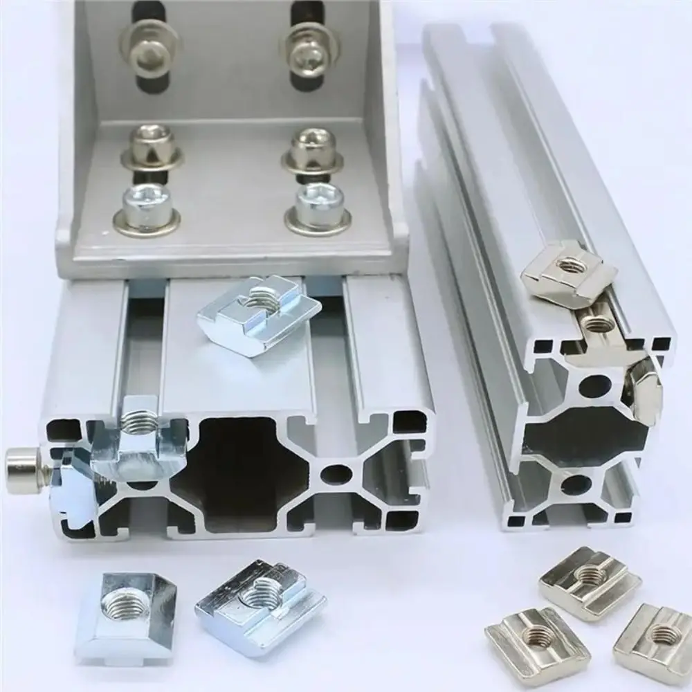 20pcs/bag Quality Stainless Steel European Standard Aluminum Profile Fasteners Stable Structure Reliable Connection Slider Nuts