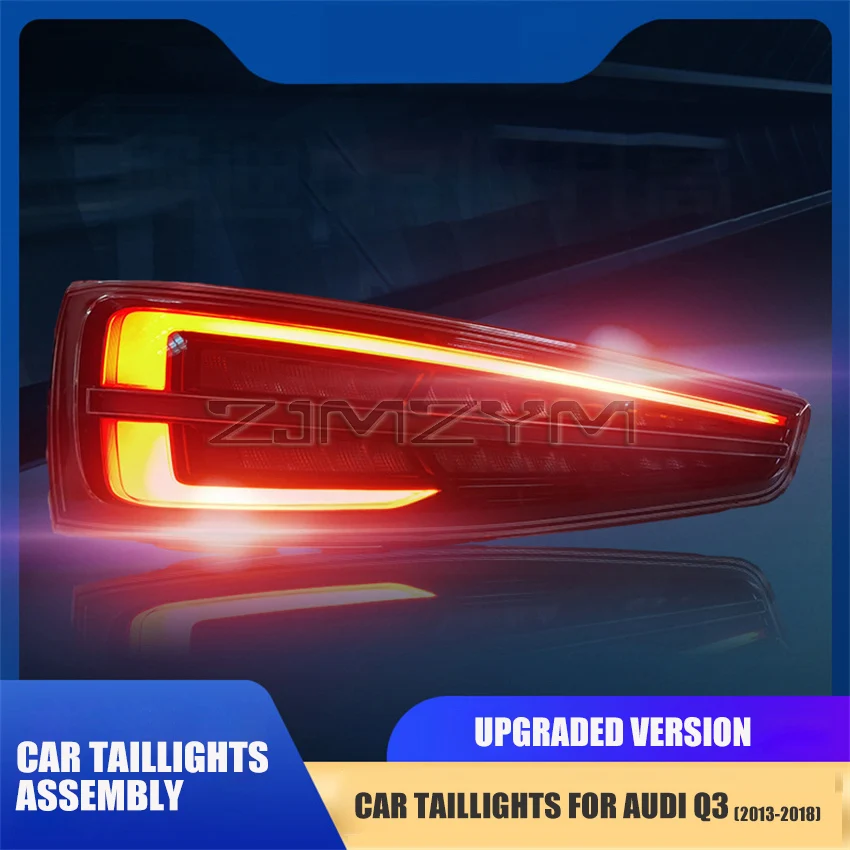 Car LED Tail Light Taillight Assembly For Audi Q3 2013-2018 Rear Brake Reverse Turn Signal Tail Lights Lamps Cars Accessories