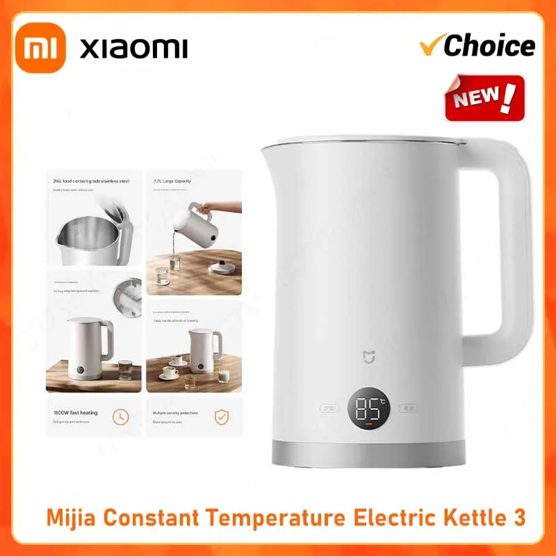 Xiaomi Mijia Constant Temperature Electric Kettle 3 5-Speed Temperature Adjustment 24-Hour Constant Temperature Electric Kettle