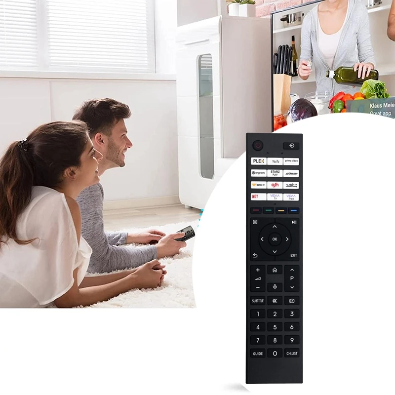 Replace CT-95043 Remote Control For Toshiba 4K Smart Android LED TV Remote Control