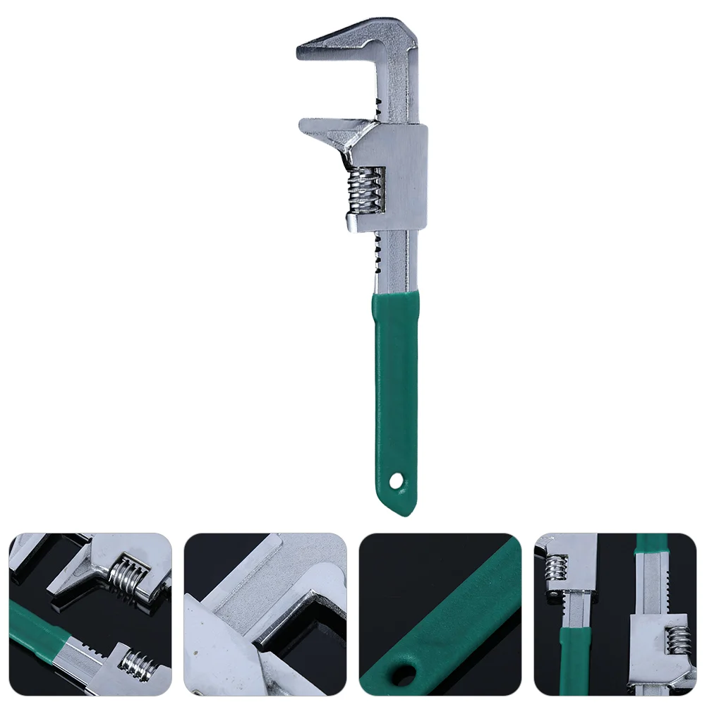 F-type Wrench Metal Plumbing Pliers Adjustable Spanner Tool Opening 45 # Steel Faucet Pipe
