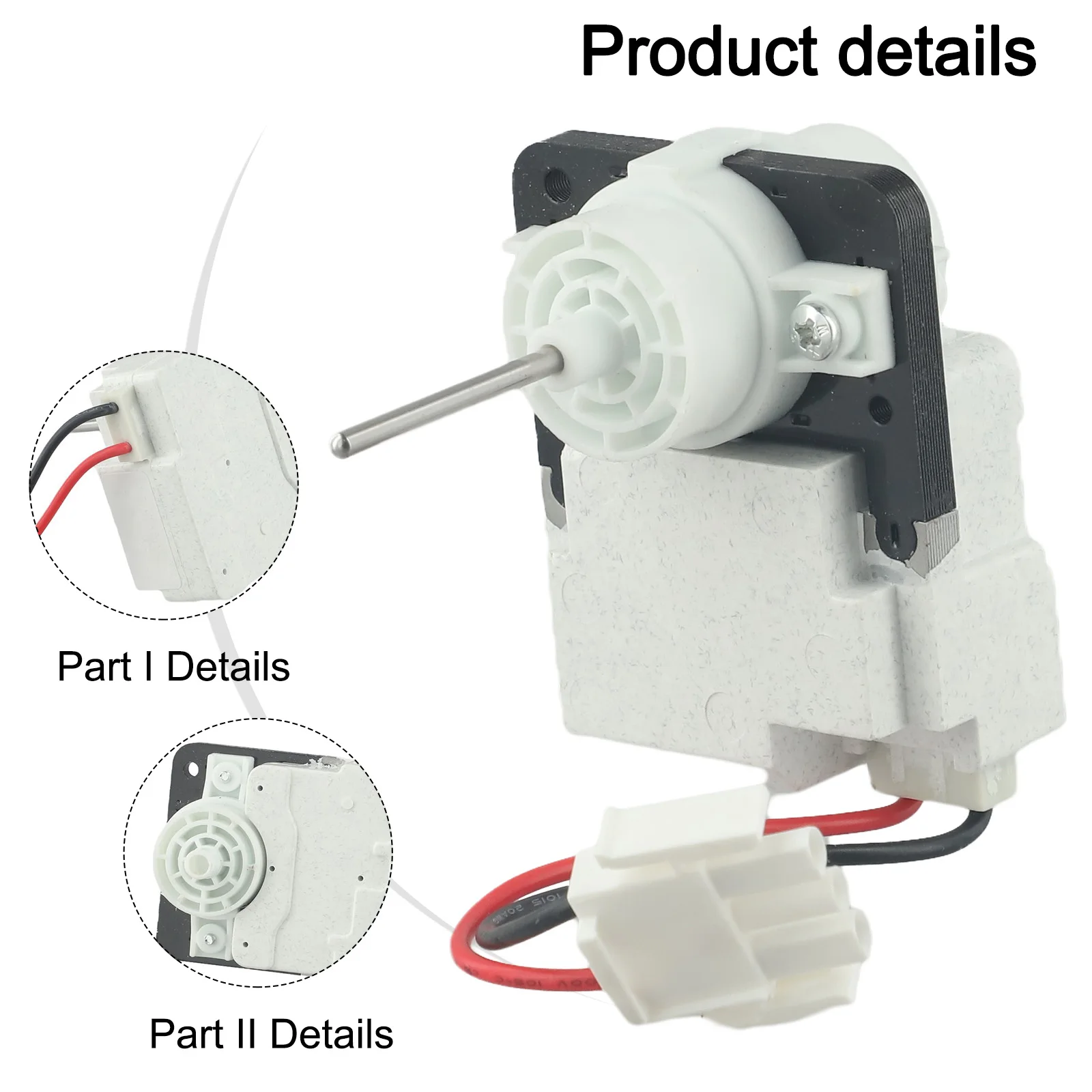

Back Wall Installation Evaporator Fan Motor 242077705 Reduces Noise ABS+ Metal Construction Consistent Performance