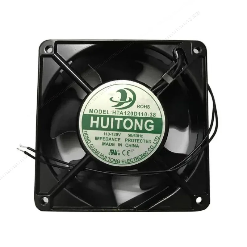 

W Оригинальный 12 см HTA120D110-38 110-120 В 50/60 Гц металлический вентилятор с двойным шариком