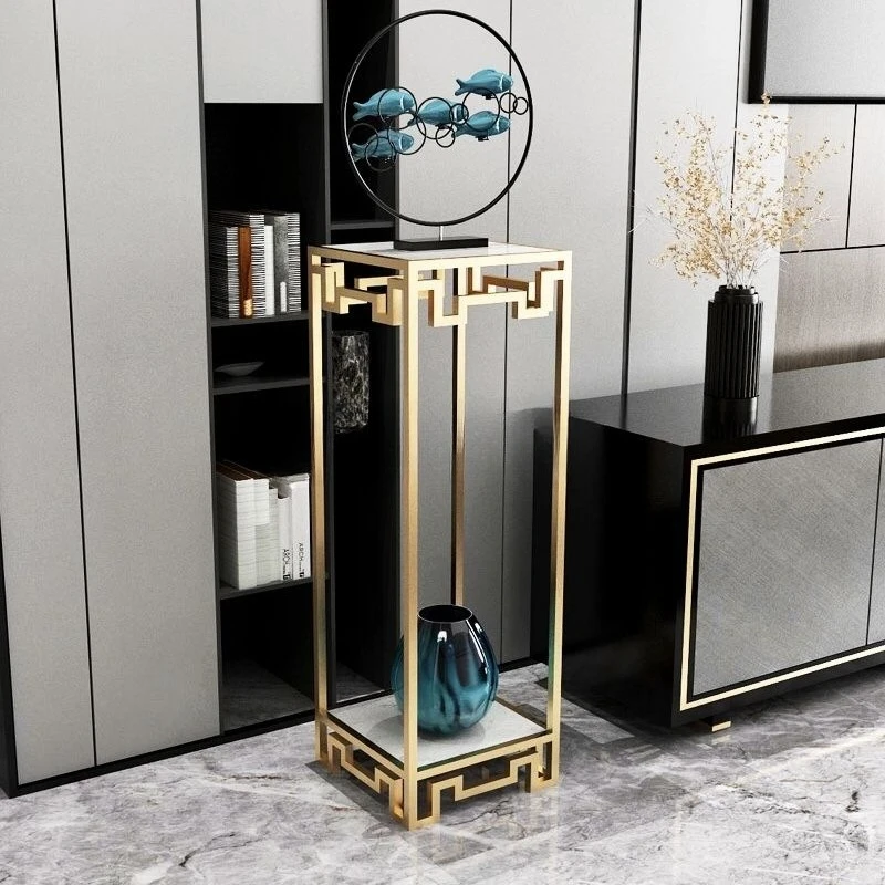 Nordic flower several household Internet celebrity wrought iron floor flower rack living room light luxury flower pot ornament