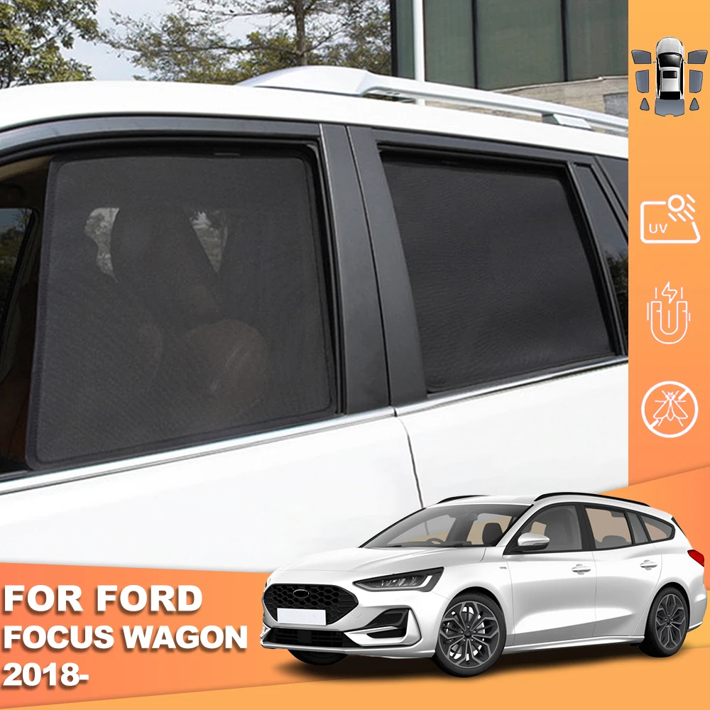 Parasol magnético para parabrisas delantero de Ford Focus MK4 Wagon Estate 2019-2024, cortina para parabrisas trasero, parasol para ventana de bebé