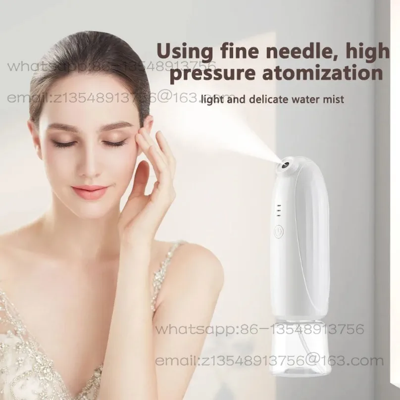 New High Pressure Spray Nano Oxygen Injection Beauty Instrument Portable Household Hydrating and Moisturizing