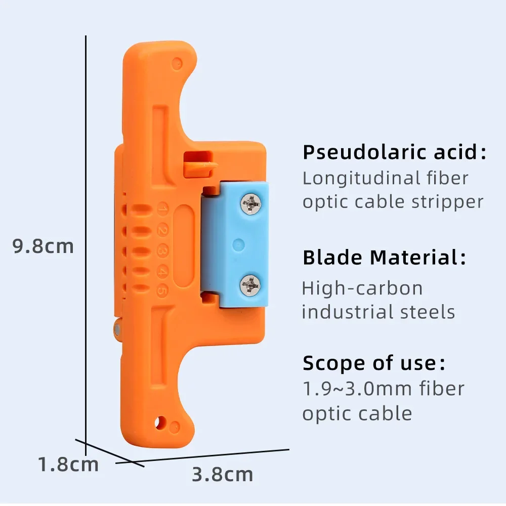 SAIVXIAN FTTH Fiber Optic Stripping 1.9-3mm MSAT-5 Access Tool HMSAT-5 Loose Buffer Tube Stripper A-05 Longitudinal Cable Stripp