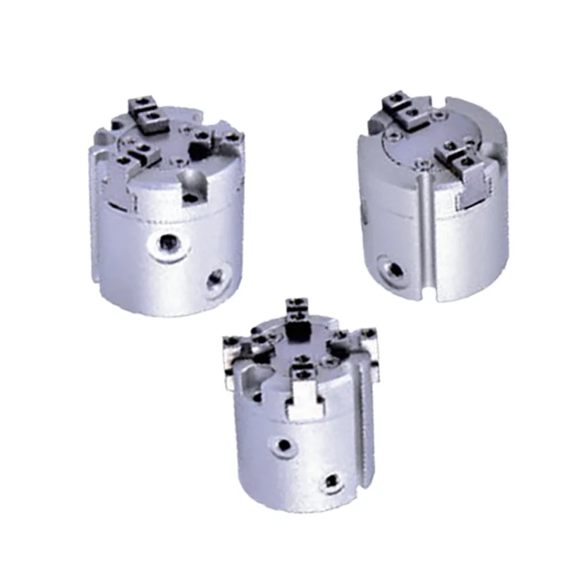HFC finger cylinder Two jaw chuck accurate clamping HFCI/HFCY/HFCX/HFCQ 16/20/25/32/40 pneumatic gripper type view 2