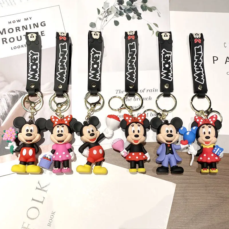 

Cartoon Anime Character Mickey Mouse Mickey Minnie Doll Pendant Series Desktop Decoration Backpack Keychain Holiday Toys Gift