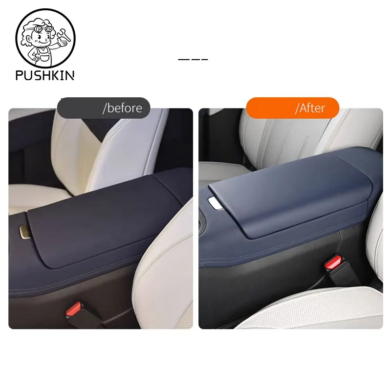 For Xpeng G6 Central Armrest Box Cover Protective Leather Cover Interior Accessories Decoration Modification Automotive Parts