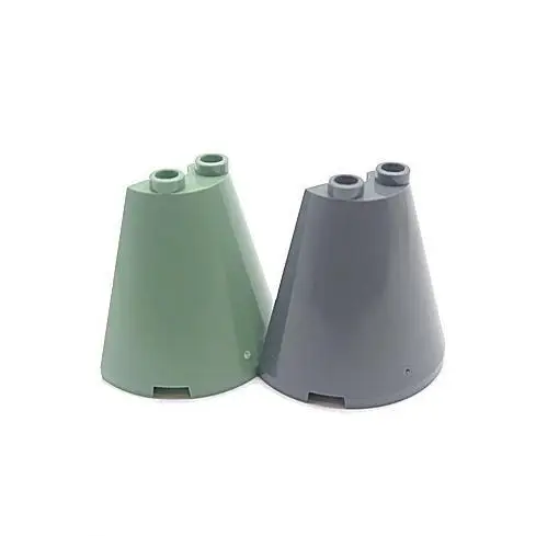 BRICKE Building Blocks 2x4x3 Roof Semi-conical Wall Panel Parts Accessories 90133 Compatible with LEGO 38317
