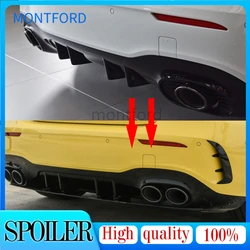 Glossy Black Car Styling Rear Bumper Lip Diffuser Spoiler Splitter For Mercedes Benz W177 AMG Hatchback Sedan A35 A45 2019-2024