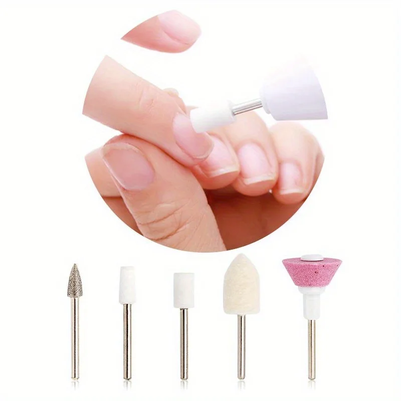 LULAA 6-in-1 Elektrisches Nagelbohrer-Set, Entferner, Polierer, Maniküre, Tragbare Nagelfeile, Nagelbohrgerät, Werkzeugstift, Maschine, Geschenke – Detail 24