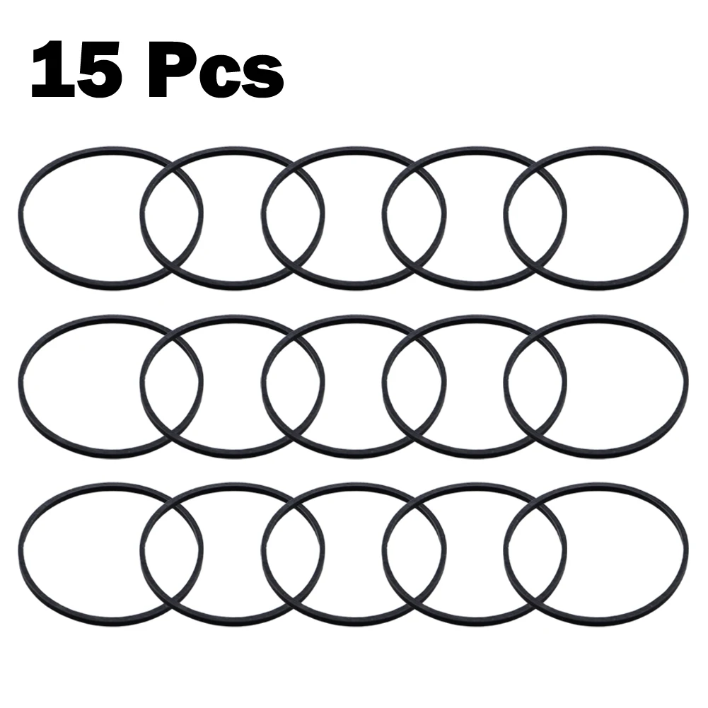 15pcs For Carburetor Float Bowl Gaskets O Ring for 693981 280492 Black Rubber Material Compatible Replacement Parts