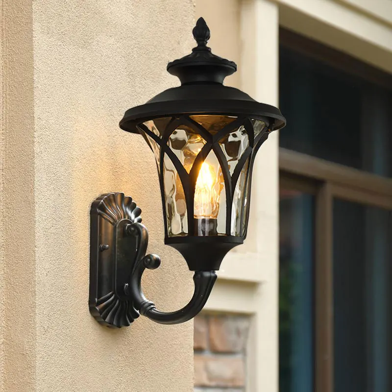 

Ретро водонепроницаемый светодиодный настенный светильник для виллы, сада, коридора, двора, балкона, гаража, лестницы, прохода, входа, крыльца, светильник