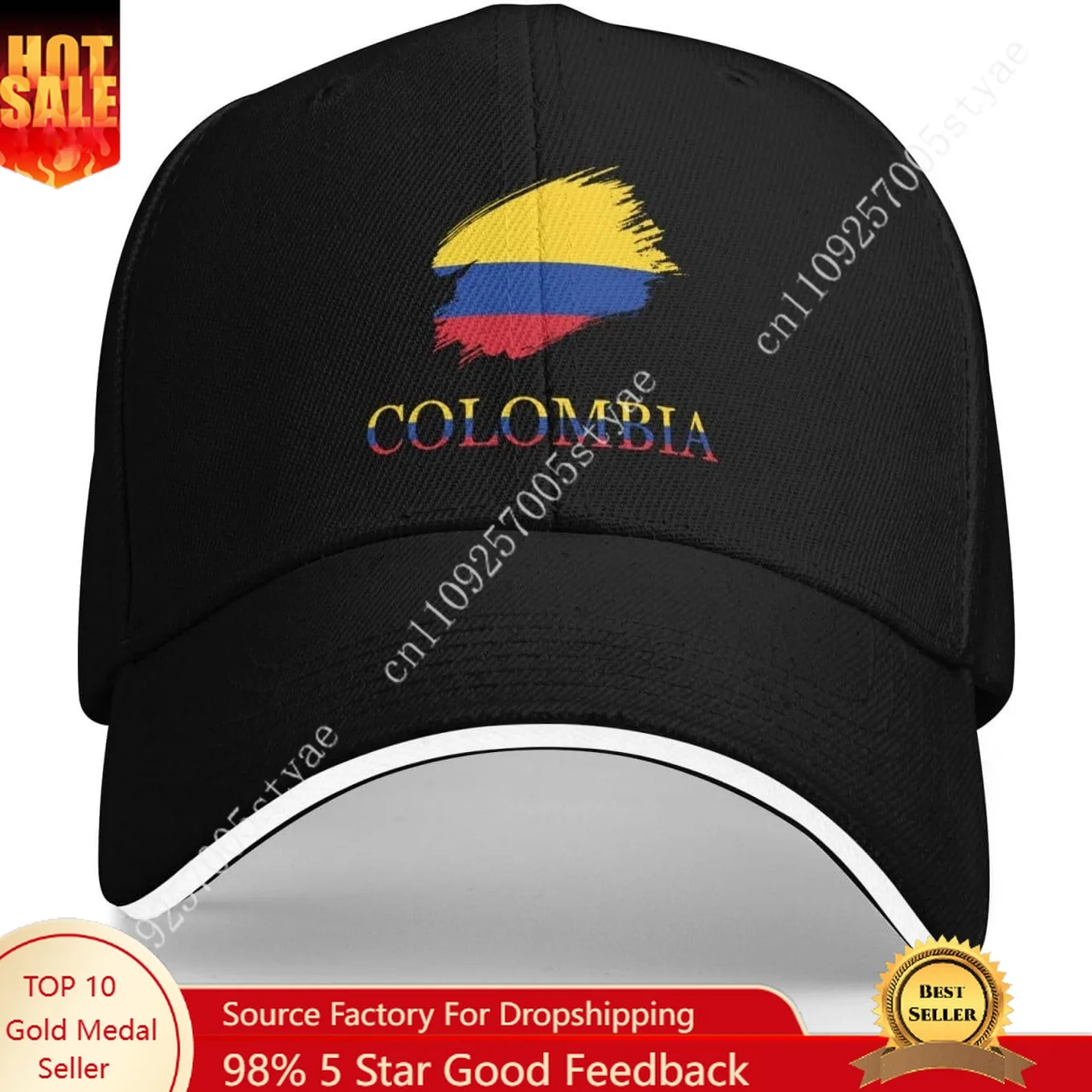 

Colombia Flag Hat Man Woman Baseball Cap Fashion Sunhat Adjustable Cool Hip Hop Dad Hats Trucker Caps Casual Snapback Hat