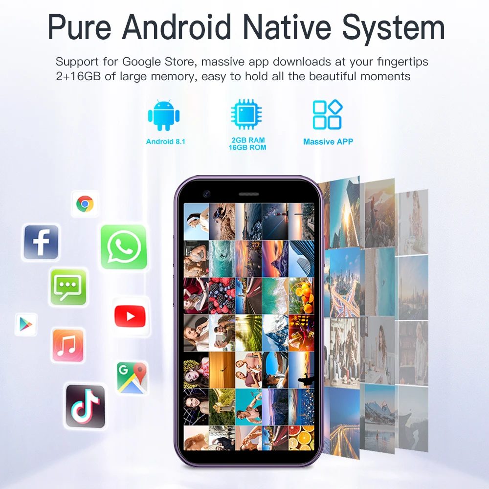 SERVO 15SE Small Smartphone 2 SIM WCDMA Android 8.1 RAM 2GB ROM 16GB GPS WIFI 3.0" Screen Mini Portable Mobile Phone Cheap Price