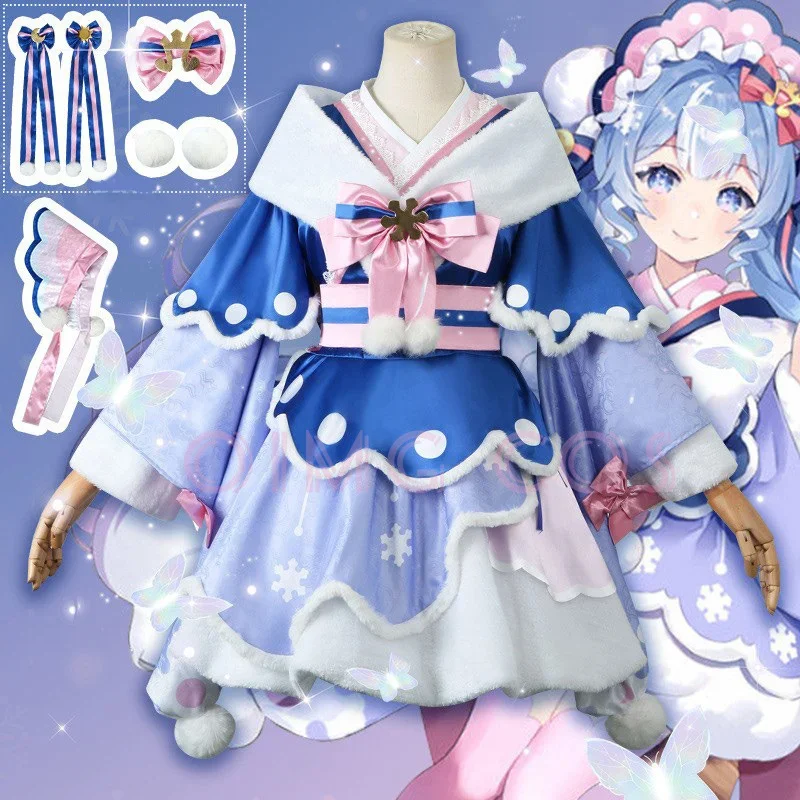 Mikuu 2023 SNOW MIKU Cosplay kostiumy Anime kobiety gra