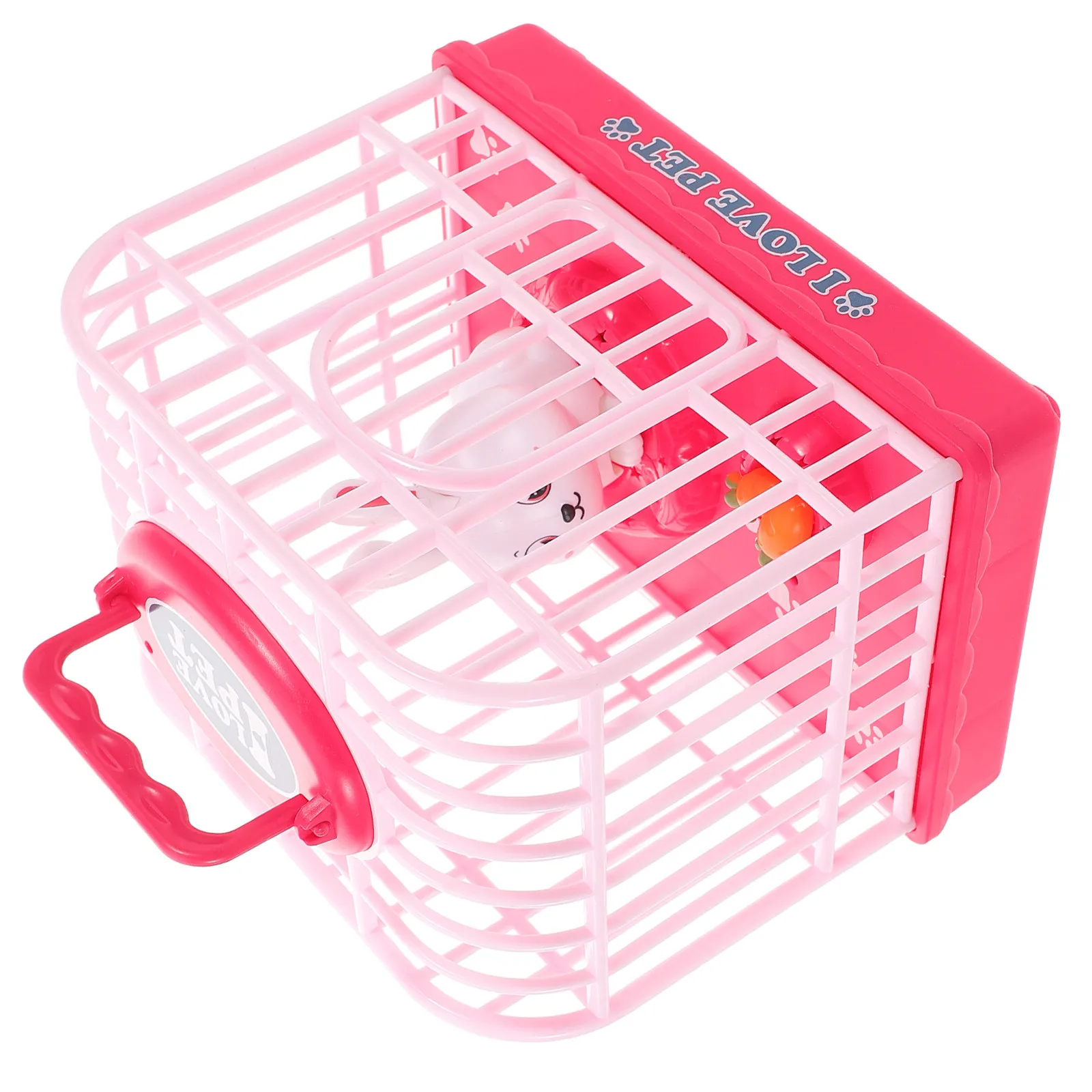 

Voice-Activated Rabbit Cage Realistic Animal Sounds Interactive Electric Pet Simulation For Kids Playhouse Pillow Desk Decor