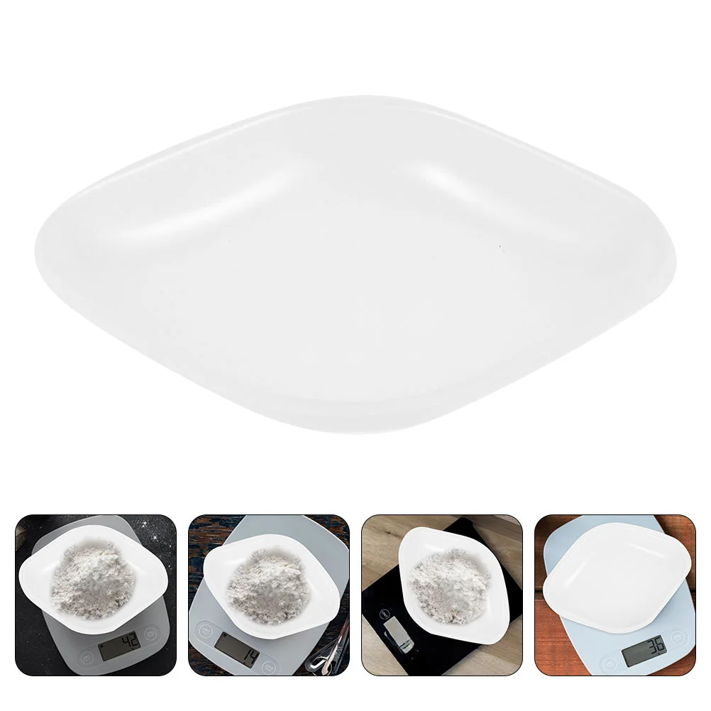 

10 Pcs Plastic Weighing Pan Sample Tray Storage Trays White The Hips Labs Supplies