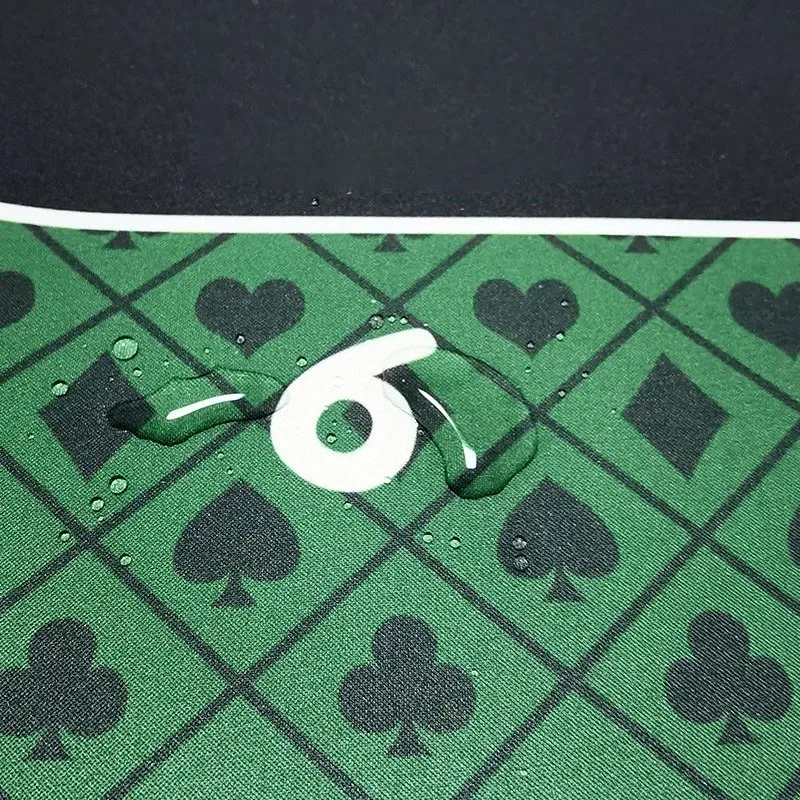 حصيرة طاولة البوكر Texas Hold 'em، مصممة بدقة 120 × 60 سم، مفرش طاولة بوكر صامت ومضاد للانزلاق، مفرش طاولة ملحقات الألعاب #5