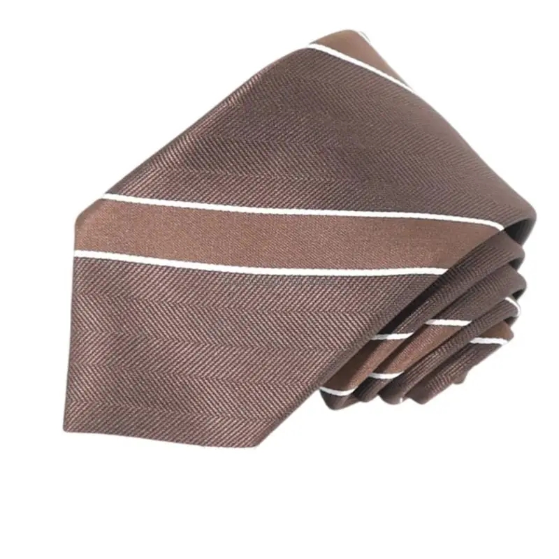  Diagonally Striated Mens Tie Breathable Polyester Component Multifunction Type For Daily Office Occasion