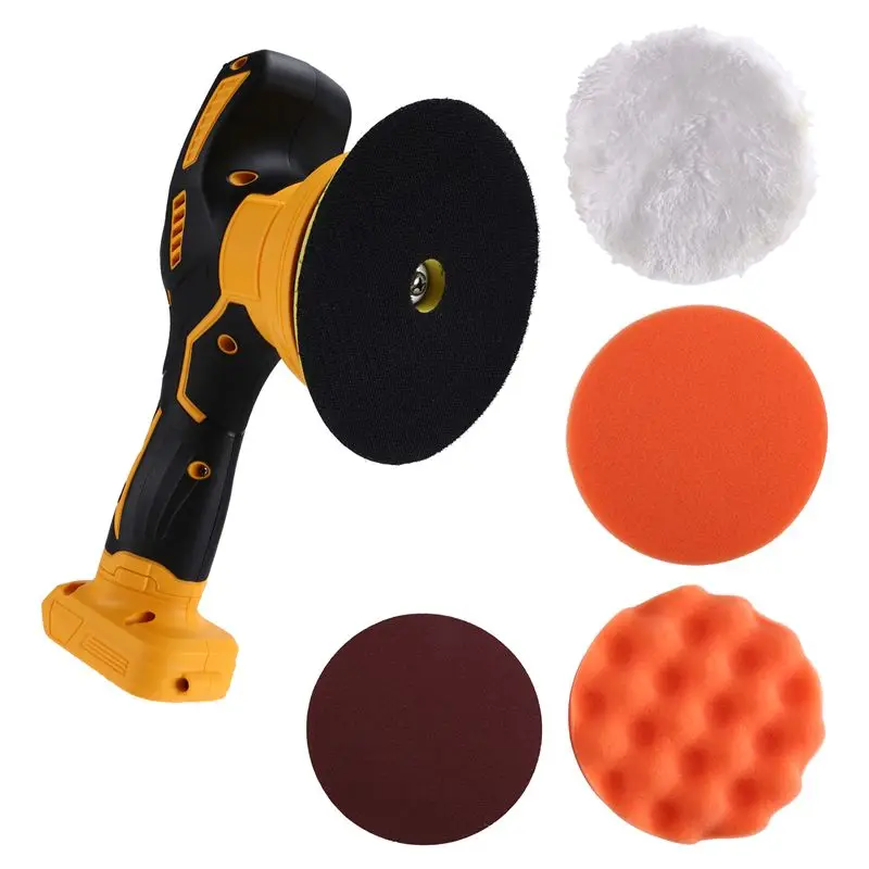Happy New- Car Polisher Adjustable Auto Cordless Electric Waxing Sanding Sealing Glaze Tool For 18V 20V Battery Power To