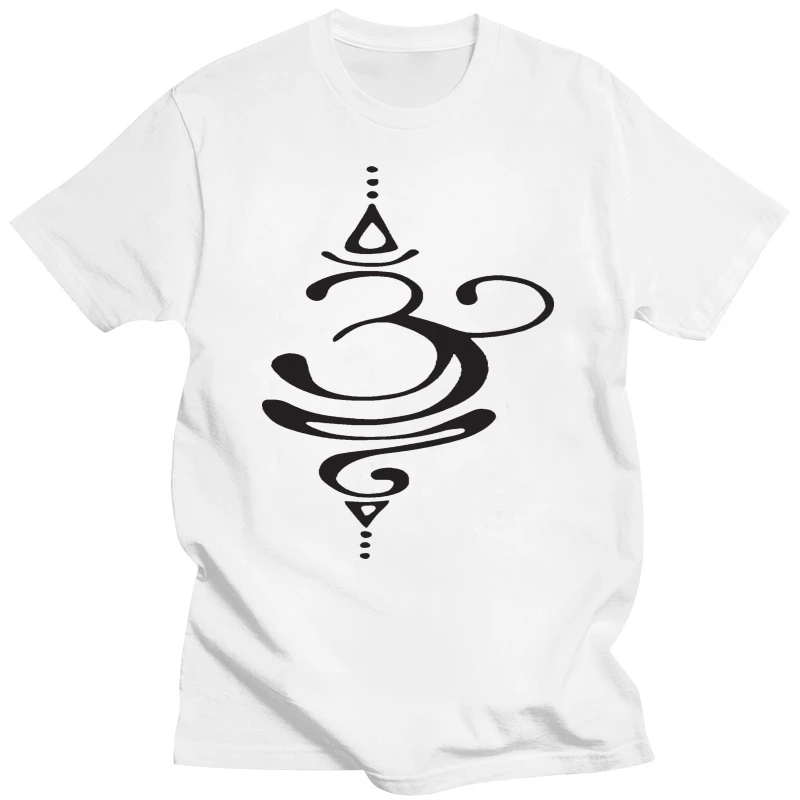 Om Tattoo Relaxed Shirt for Men Stencil Screen Print Tshirt Soft & Comfy Casual Gift for Men men t shirt