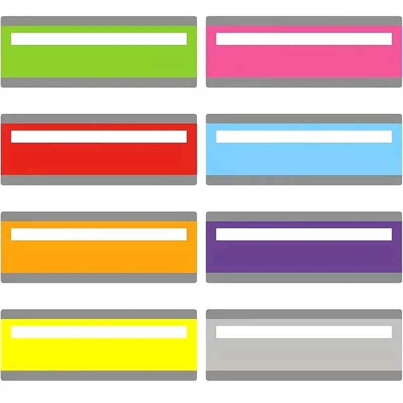 Strisce di lettura guidata di grandi dimensioni da 8 pezzi Evidenzia sovrapposizioni Righelli di tracciamento di lettura multicolori per segnalibri dislessici