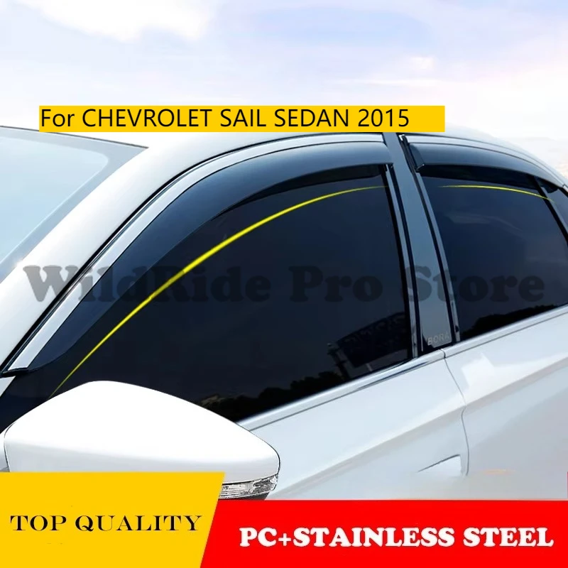 

For CHEVROLET SAIL SEDAN 2015 Car Injection Window Deflectors Vent Visor