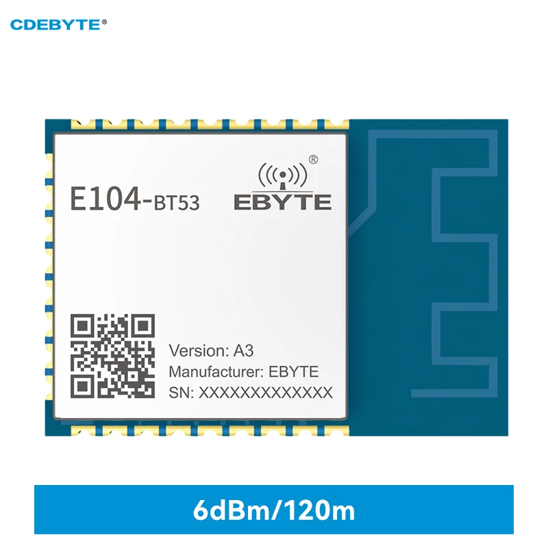 

EFR32BG22 Bluetooth Wireless Module BLE5.2 6dBm E104-BT53A3 Cortex-M33 Build-in Crystal Oscillator SMD Module BT5.2 ISM 2.4GHz