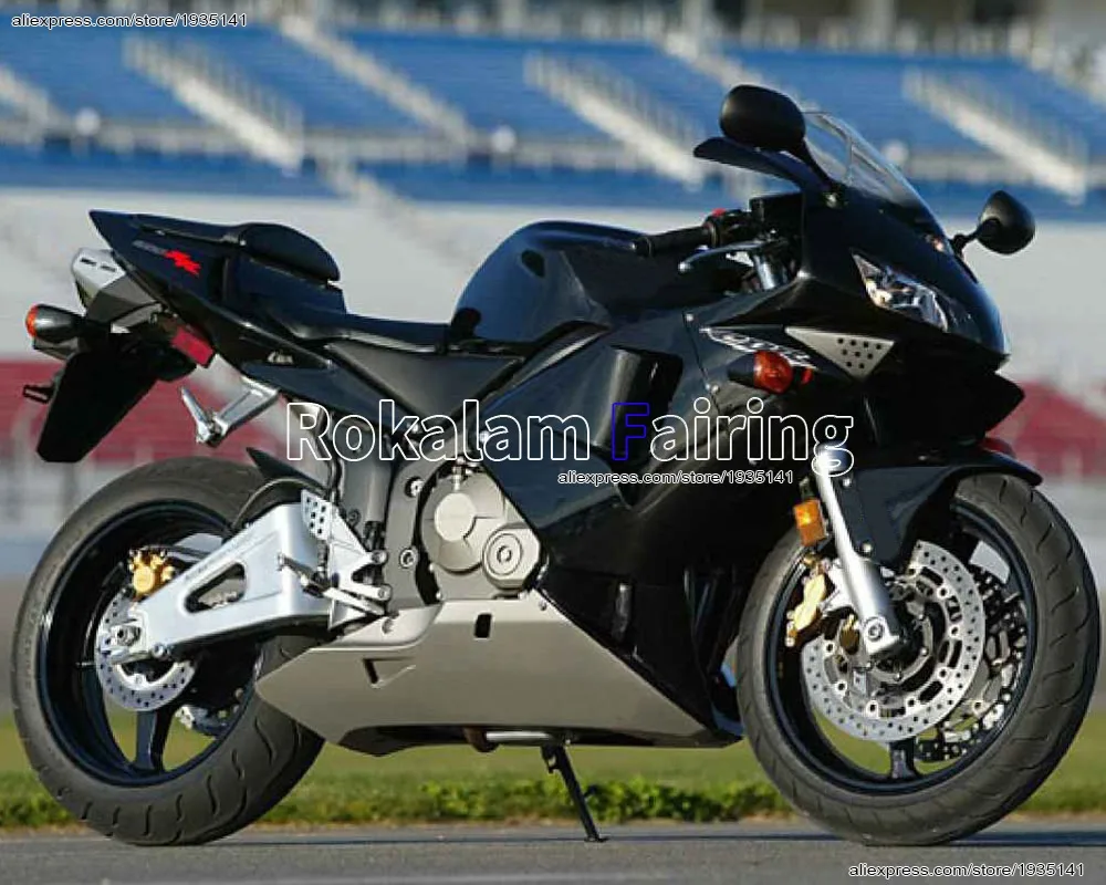 

Body Kit For Honda CBR600RR 03 04 CBR 600 RR 600RR F5 2003 2004 Black Silver Motorcycle Fairing (Injection molding)