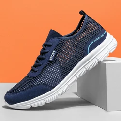 Men Sneakers Summer Mesh Running Shoes Lightweight and Breathable Sneakers Runnin Walking Sports For Men Gym