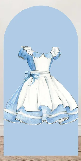 LS Alice Princess Girl 1st Birthday Arch Background Floral Alarm Clock Playing Cards Backdrop Kid Baby Shower Photo Studio