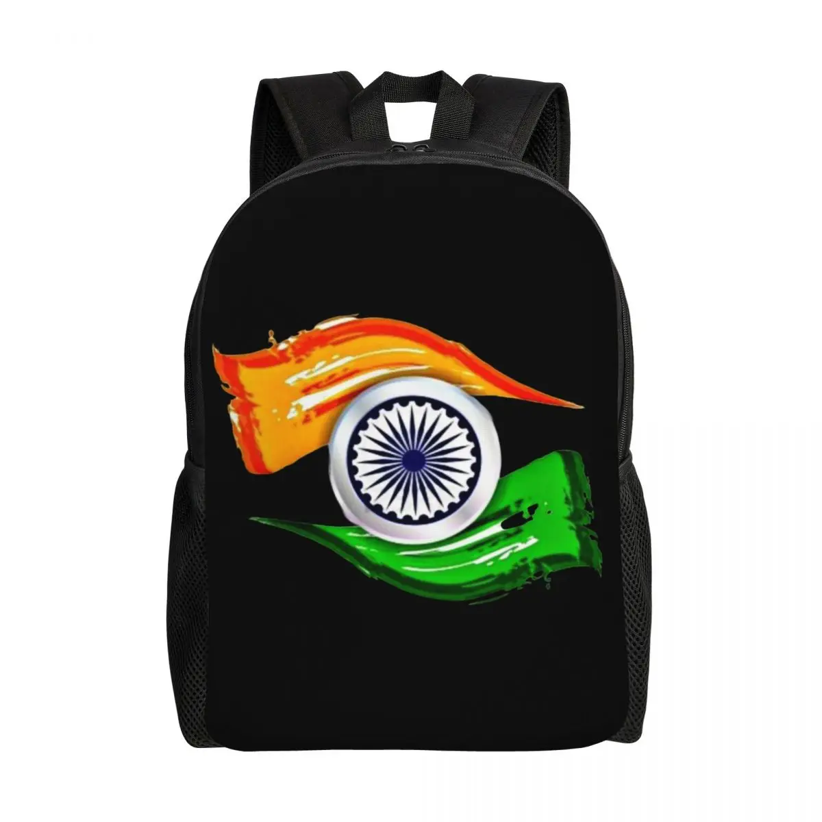 3D Print Flag Of Indias Backpack for Boys Girls Patriotic Indias School College Travel Bags Bookbag Fits 15 Inch Laptop