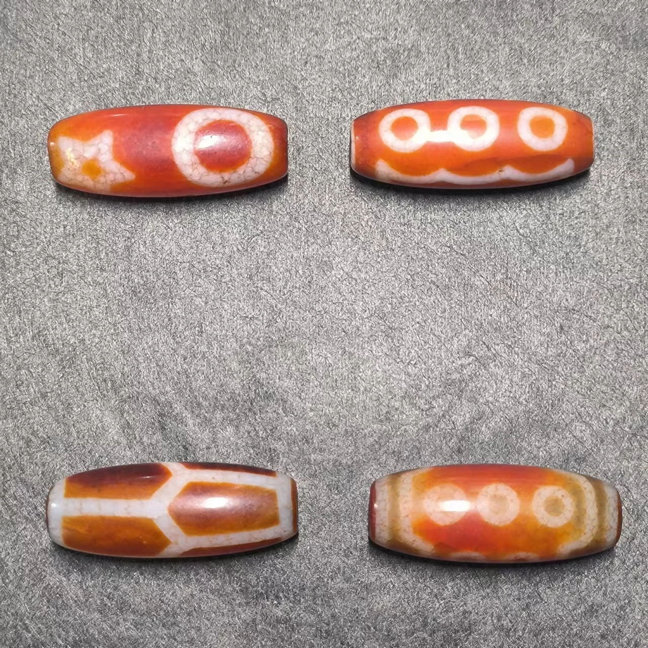 1pcs/lot pure natural old agate dzi Typical macropore red vicissitudes of life accessories precious jewelry amulet folk-custom