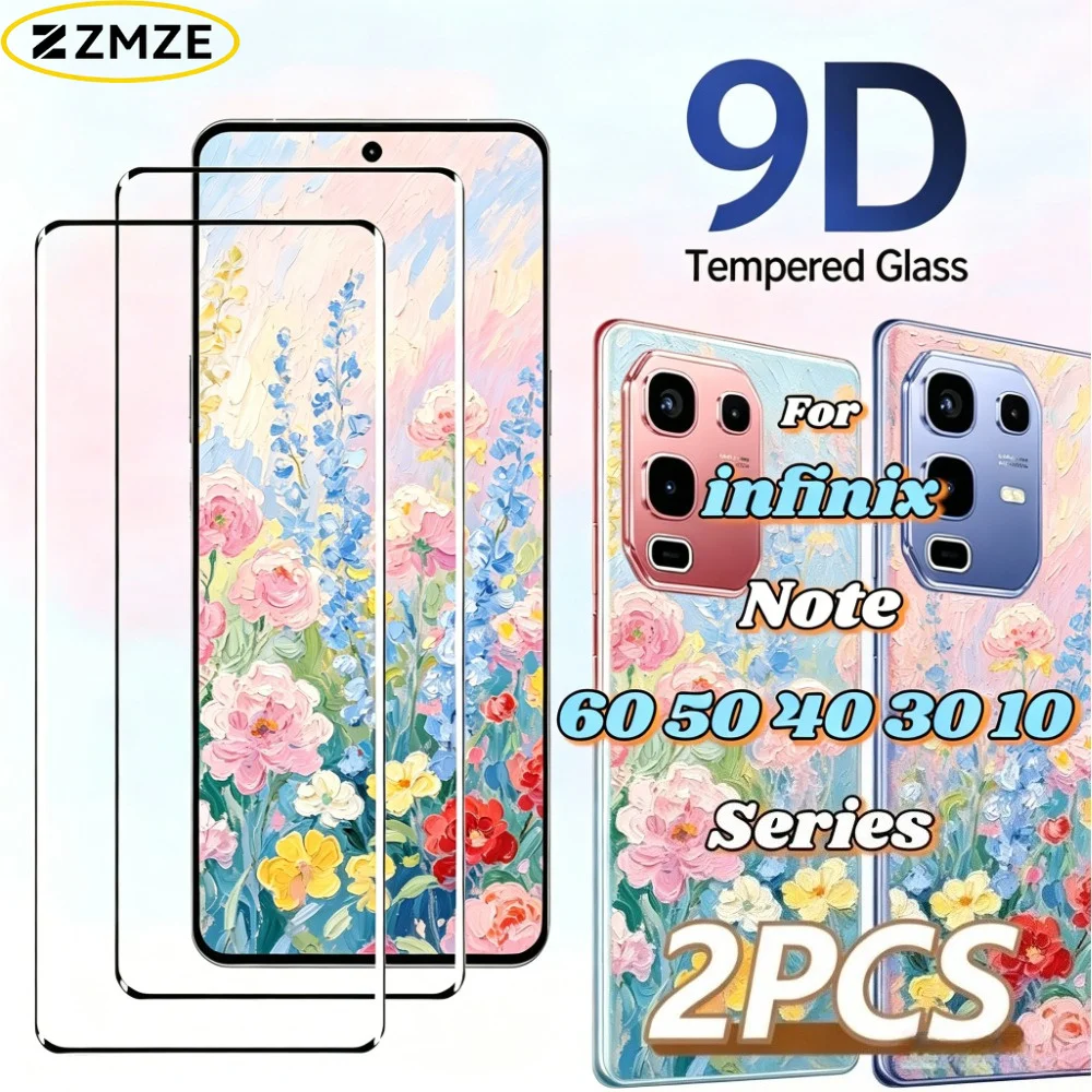 

2 Pieces For infinix Note 60 50 40 30 10 Pro+ 60 Ultra 50S 50X 40S 40X 30 VIP 30i HD Clear Screen Protector Tempered Glass Film