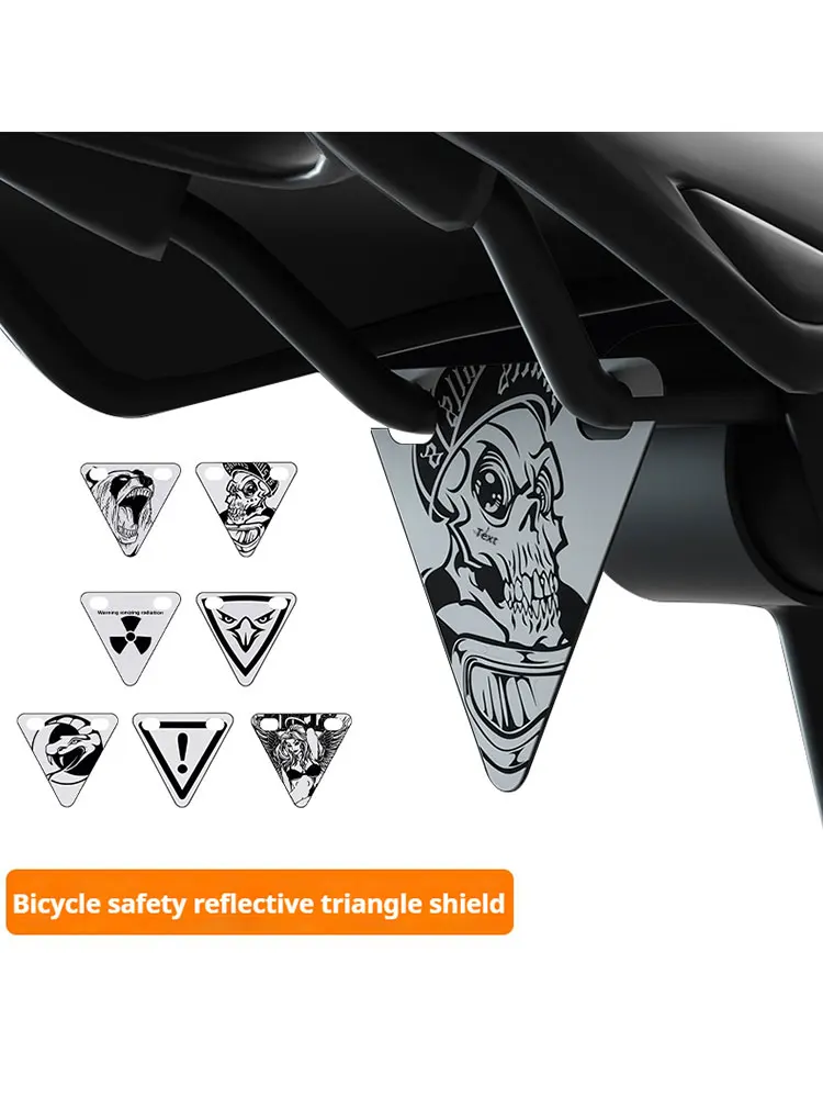 AliExpress enlee ENLEE Bicycle Reflective Triangle Plate Mountain Road Bike Night Riding Highlight Warning Film Cushion Reflective