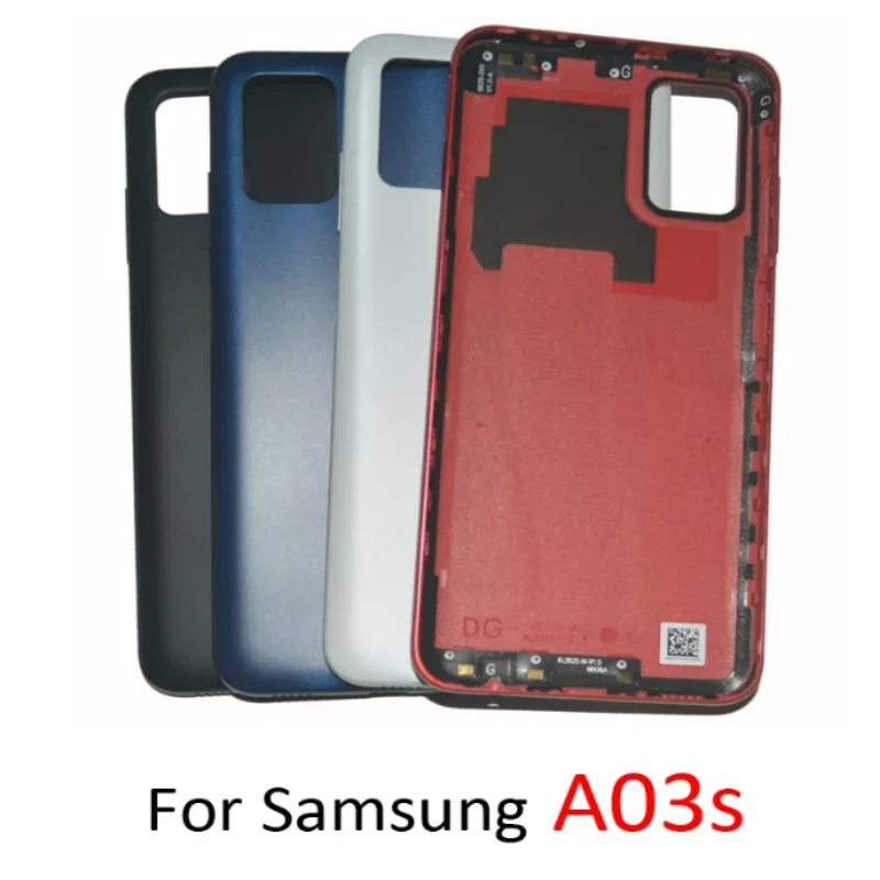 Back cover For Samsung Galaxy A02S-A03S Glass Panel Rear Door Battery Housing Case Adhesive Replacement