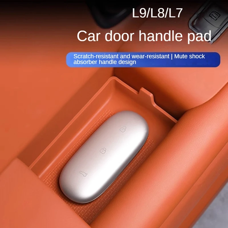 For Lixiang 2022 2023 L7 L8 L9 Car Door Handle Silicone Storage Pad Door Slot Protective Pad Accessories