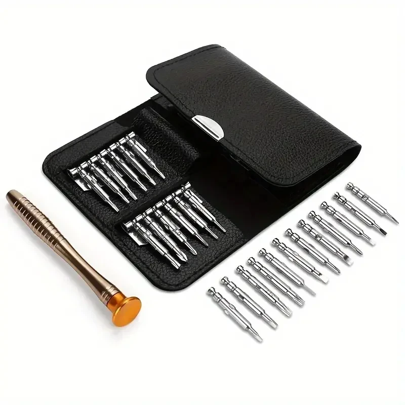 

Mini Precision Screwdriver Set 25 in 1 Electronic Torx Screwdriver Opening Repair Tools Kit for iPhone Camera Watch Tablet PC