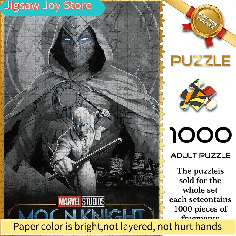

of Marvel-Themed Seamless Puzzles Z11.3-98, Featuring Knight in Dual Styles with Marvel Movie Designs - Durable Thick Puzzles,