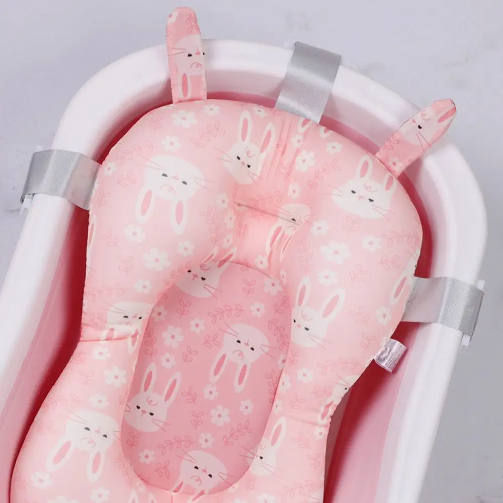 

Safety For Toddle Bear Rabbit Security Baby Bath Cushion Shower Support Mat Infant Bathtub Pad Newborn Bath Seat