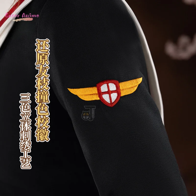 Cardcaptor 사쿠라 기노모토 사쿠라 교복 코스프레 의상 할로윈 카니발 파티 크리스마스 역할 놀이 의류 의류