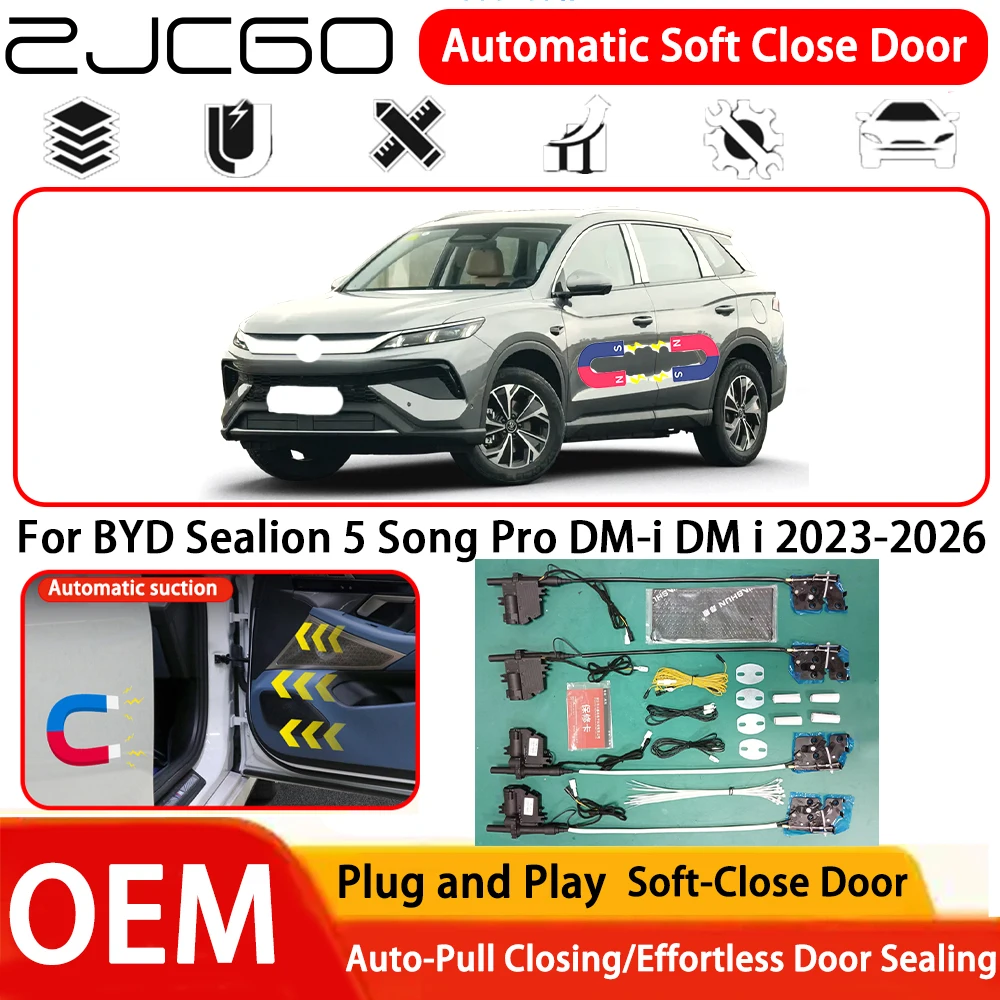 

Система автоматического мягкого закрывания дверей (Comfort Closing System) для BYD Sealion 5 Song Pro DM-i DM i 2023-2026, OEM, Plug and Play