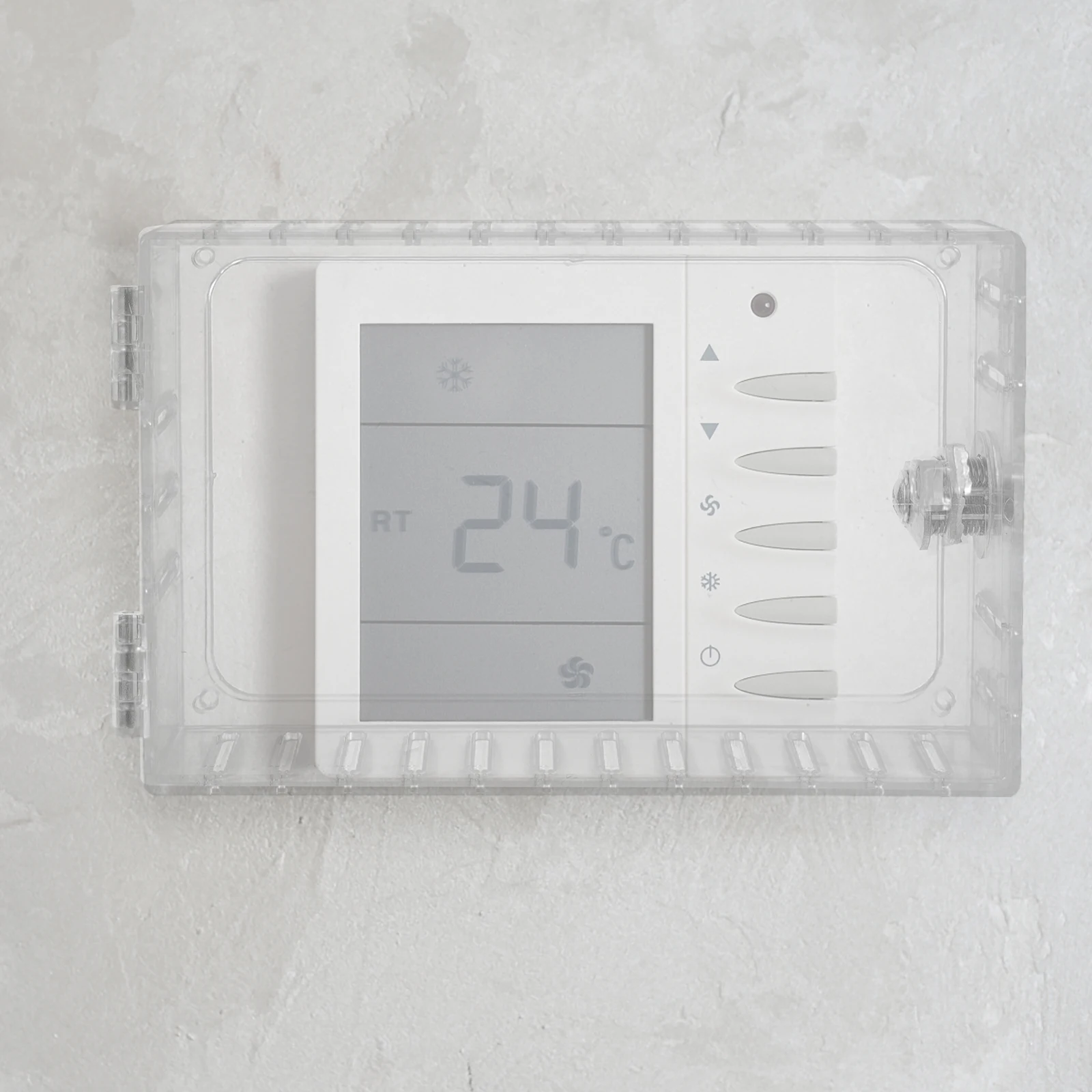 

Universal Thermostat Lock Box Wall Mount Keyed Durable Acrylic Panel Smart Temperature Control System