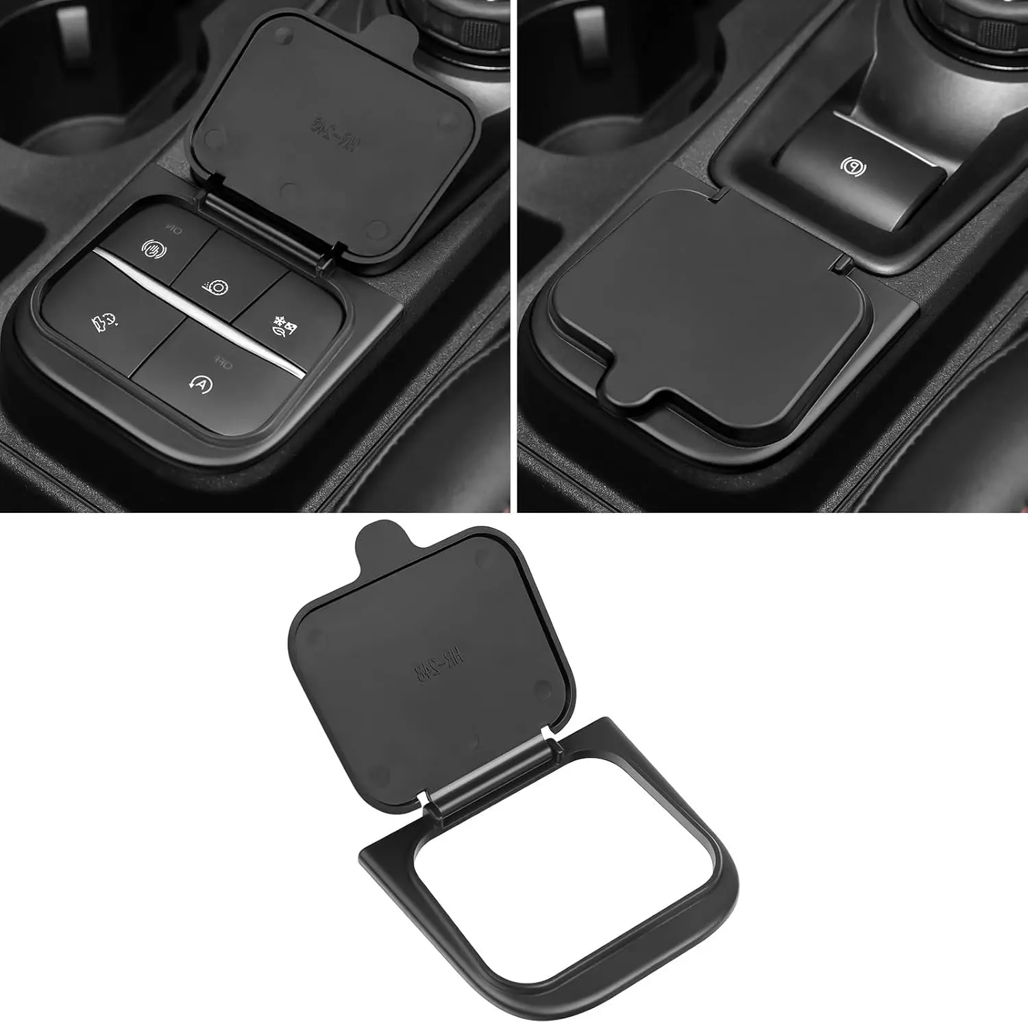 

Center Console Button Cover (Hinge Designe) Compatible with 2022-2025 Ford Maverick Accessories Gear Shift Button Cover ABS